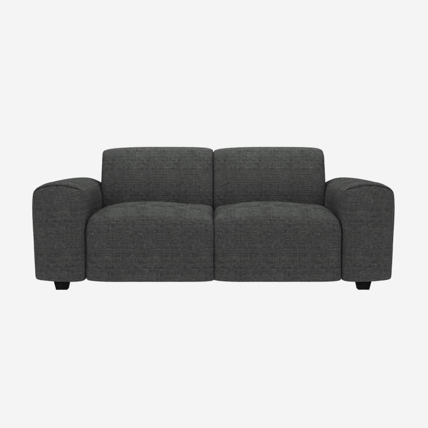 2-Sitzer-Sofa aus Melina-Stoff - Schiefergrau 