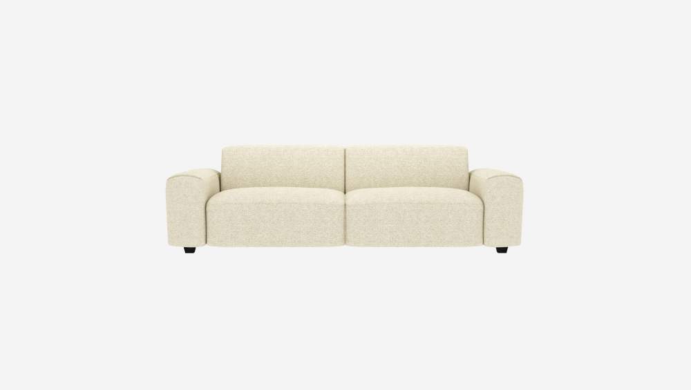 4-Sitzer-Sofa aus Venezia-Stoff - Kreideweiß