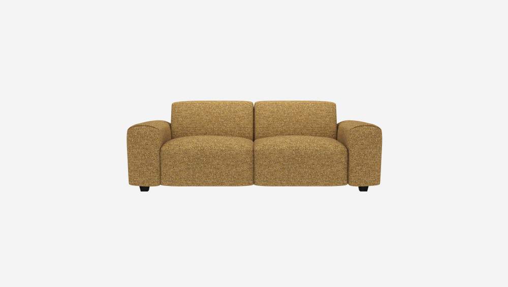 3-Sitzer-Sofa aus Venezia-Stoff - Gewürzgelb