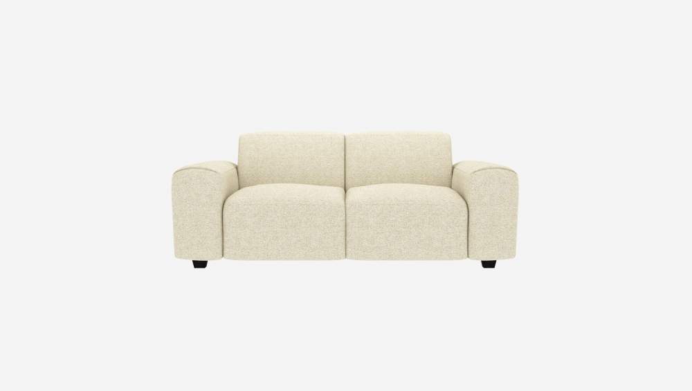 2-Sitzer-Sofa aus Venezia-Stoff - Kreideweiß