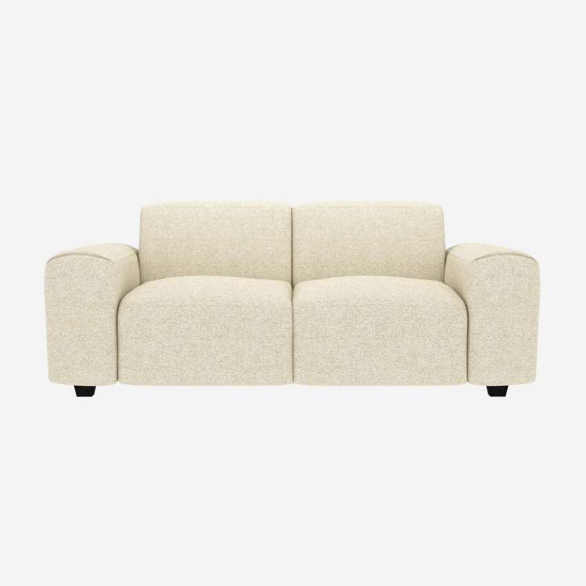 2-Sitzer-Sofa aus Venezia-Stoff - Kreideweiß