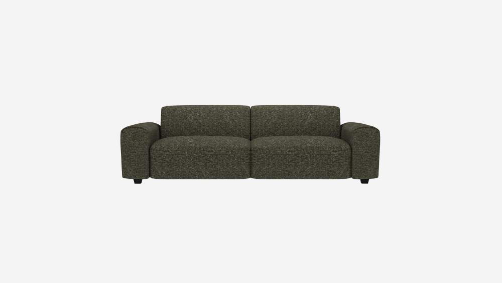 4-Sitzer-Sofa aus Lucca-Stoff - Moosgrün