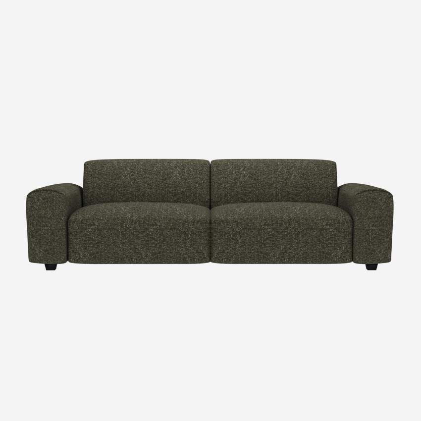 4-Sitzer-Sofa aus Lucca-Stoff - Moosgrün