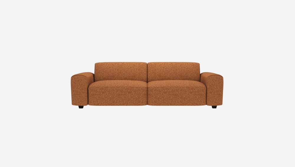 4-Sitzer-Sofa aus Lucca-Stoff - Haselnussbraun