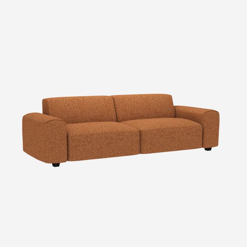 4-Sitzer-Sofa aus Lucca-Stoff - Haselnussbraun