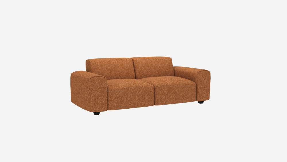 3-Sitzer-Sofa aus Lucca-Stoff - Haselnussbraun