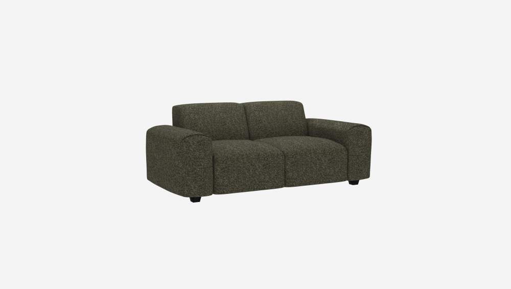 2-Sitzer-Sofa aus Lucca-Stoff - Moosgrün