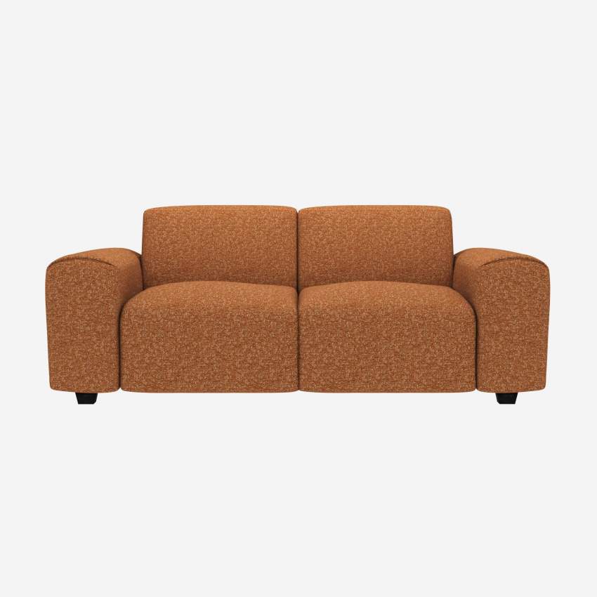 2-Sitzer-Sofa aus Lucca-Stoff - Haselnussbraun