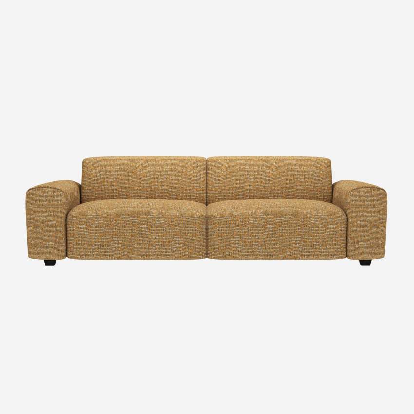4-Sitzer-Sofa aus Alba-Stoff - Sonnengelb