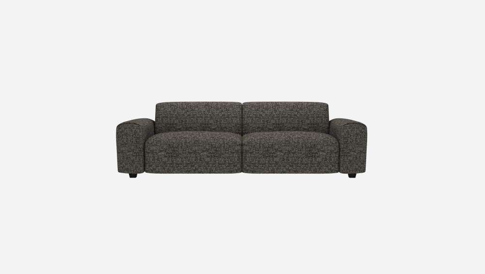4-Sitzer-Sofa aus Alba-Stoff - Schiefergrau 