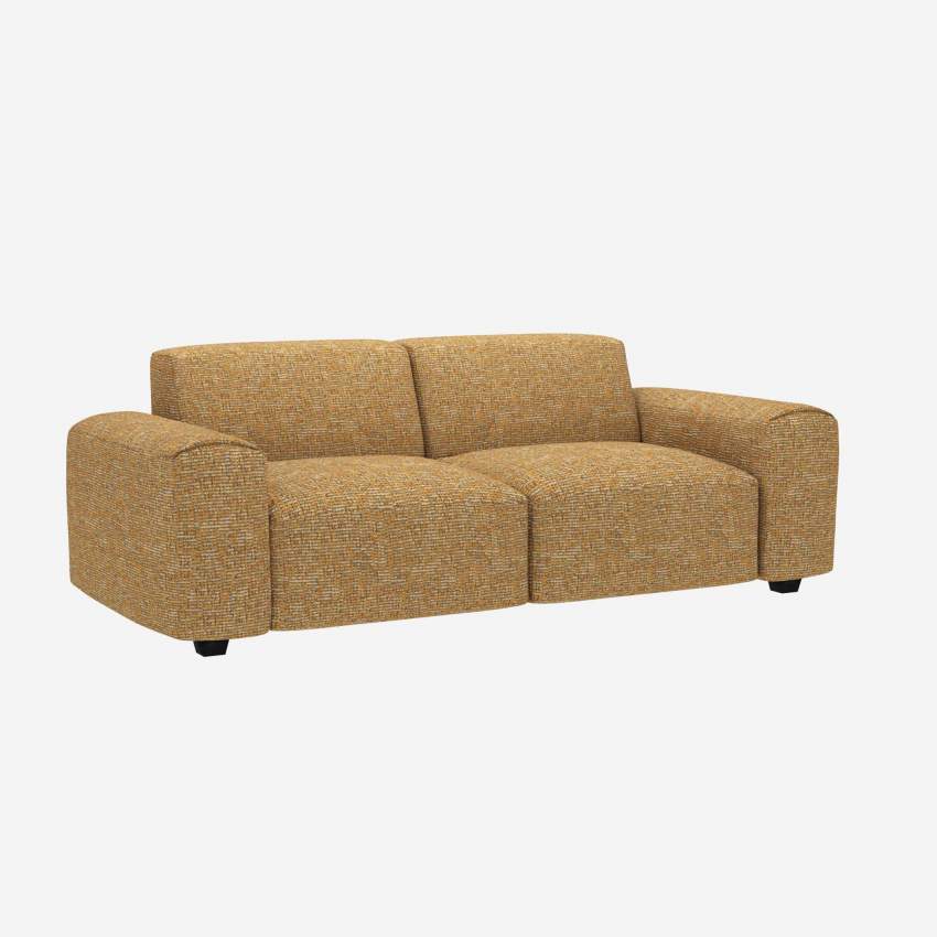3-Sitzer-Sofa aus Alba-Stoff - Sonnengelb