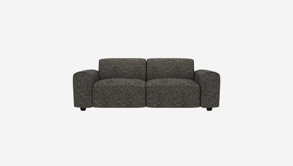 3-Sitzer-Sofa aus Alba-Stoff - Schiefergrau 