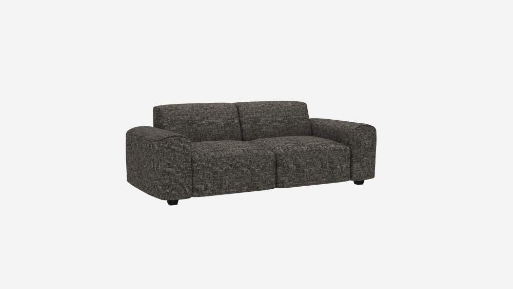 3-Sitzer-Sofa aus Alba-Stoff - Schiefergrau 