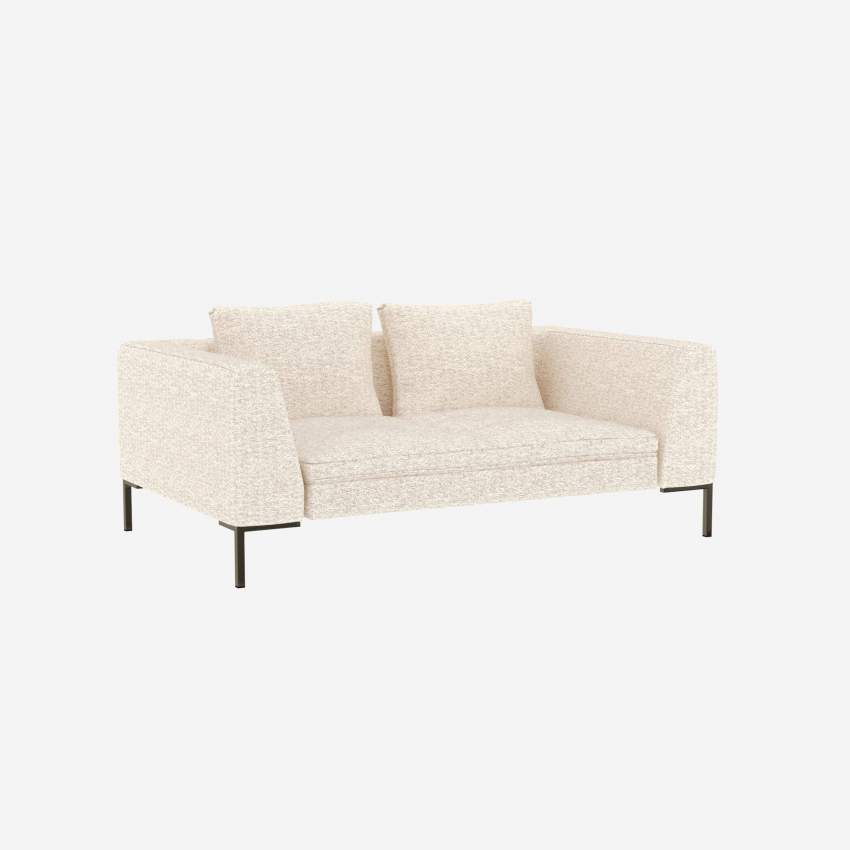 2-Sitzer-Sofa aus Bormio-Stoff - Alabasterweiß