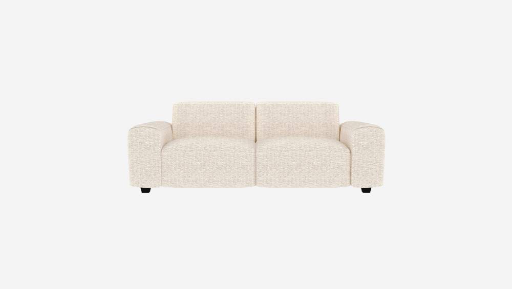 3-Sitzer-Sofa aus Bormio-Stoff - Alabasterweiß