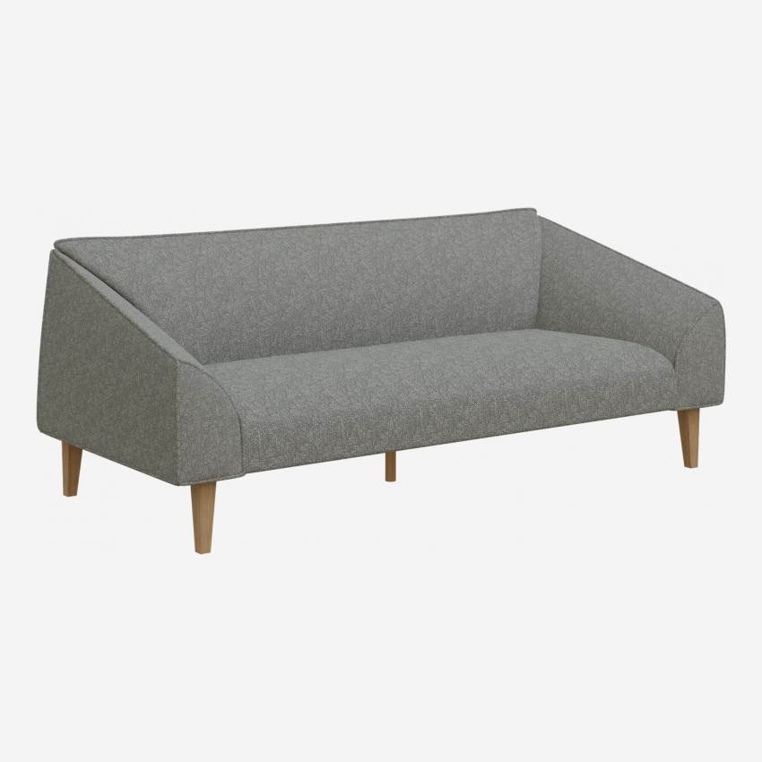 3-Sitzer-Sofa aus Stoff - Graublau