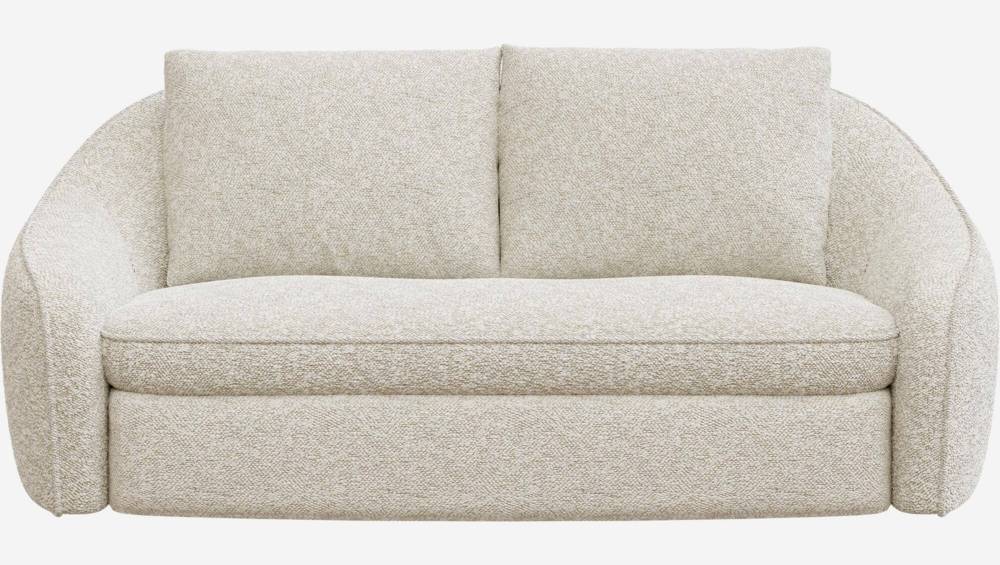 2-Sitzer-Sofa aus Bouclé-Stoff - Beige