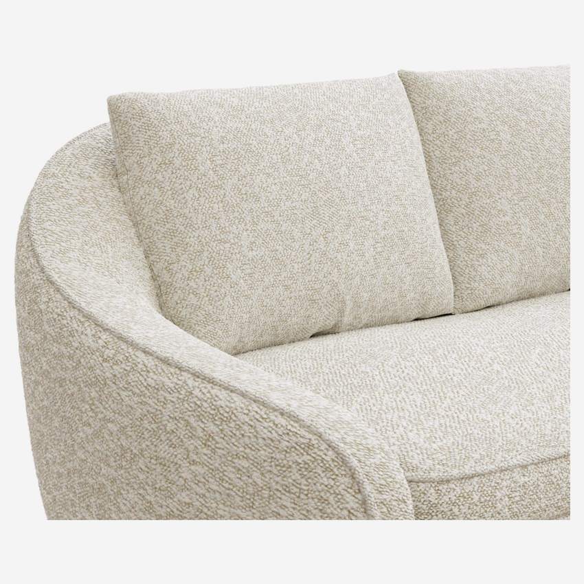 2-Sitzer-Sofa aus Bouclé-Stoff - Beige