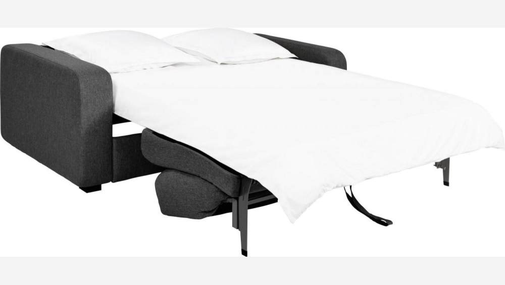 Sofá-cama de 3 lugares em tecido - Cinza