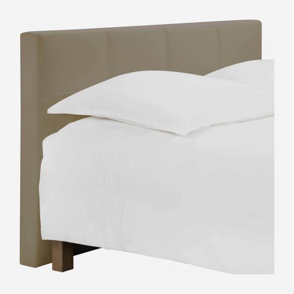 Tête de lit pour sommier en 160 cm en tissu beige clair
