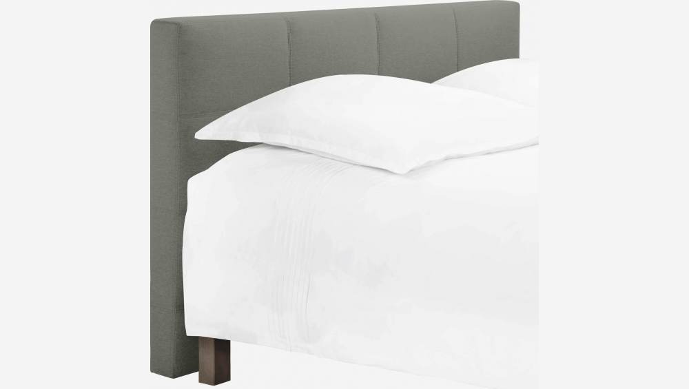 Cabecero de cama para somier de 180cm de tela gris ratón