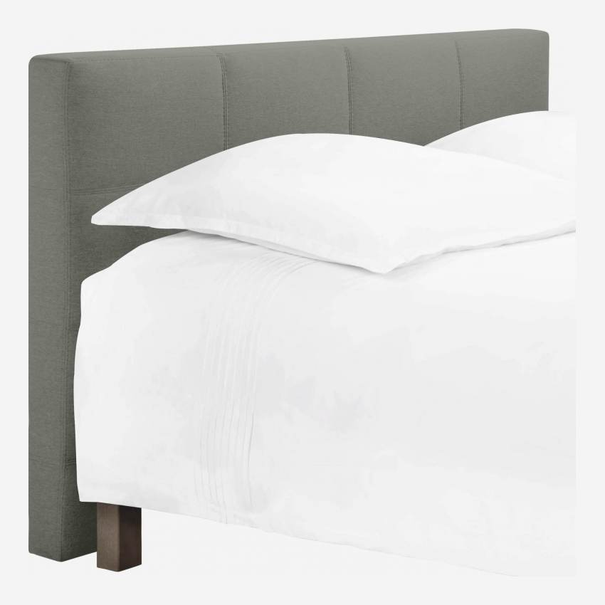 Cabecero de cama para somier de 180cm de tela gris ratón