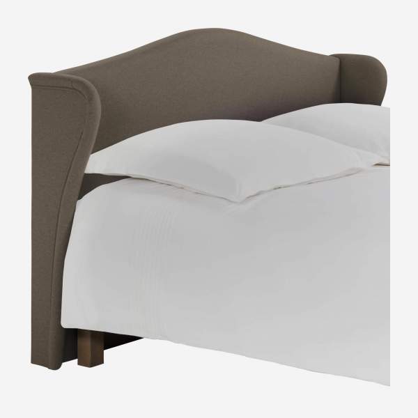 Tête de lit pour sommier en 160 cm en feutrine - Beige