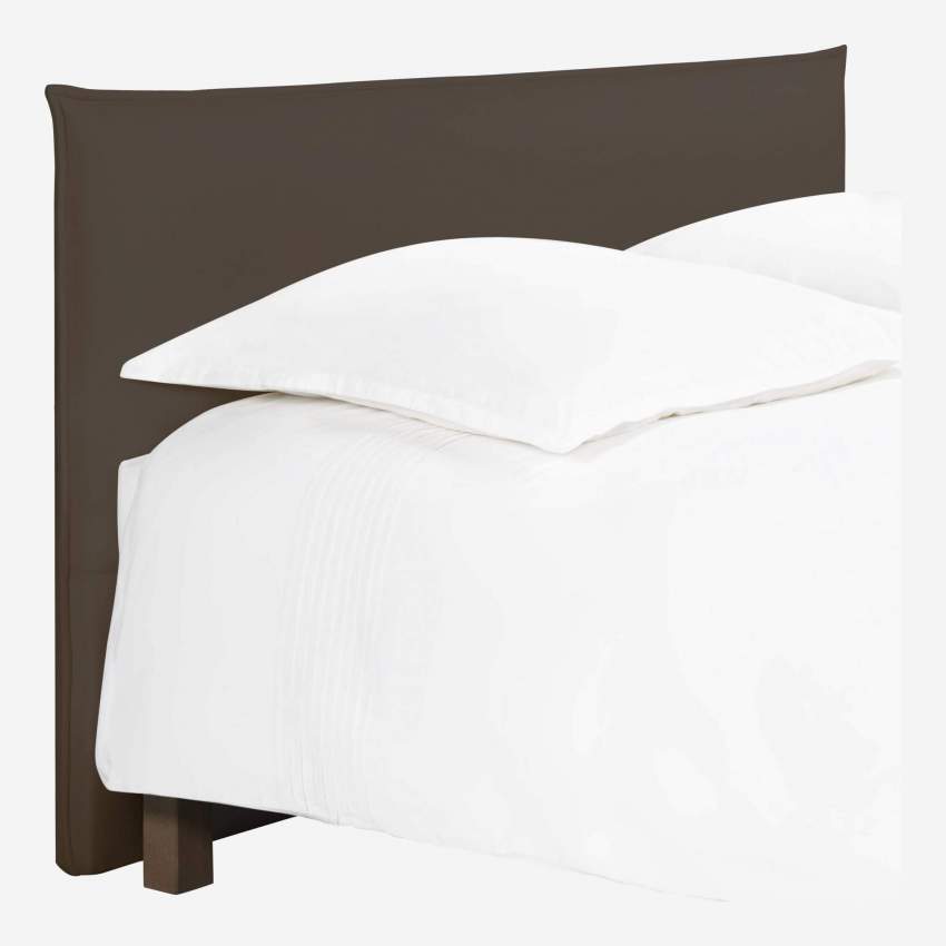 Testiera per letto in tessuto 140 cm - Grigio topo