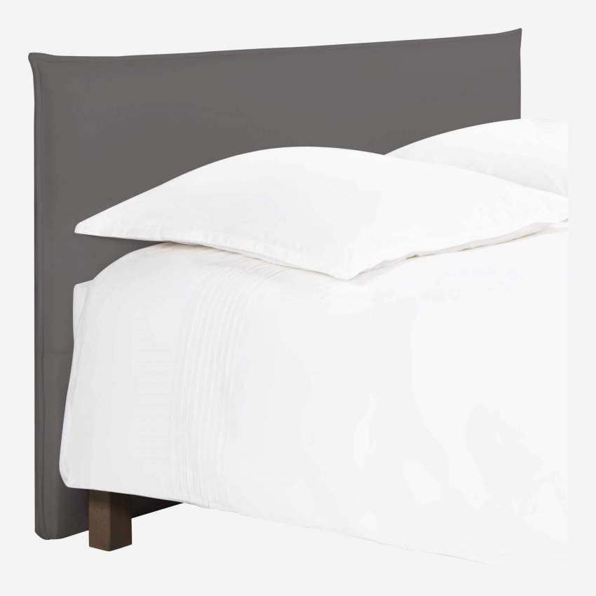 Testiera per letto in tessuto 160 cm - Grigio topo