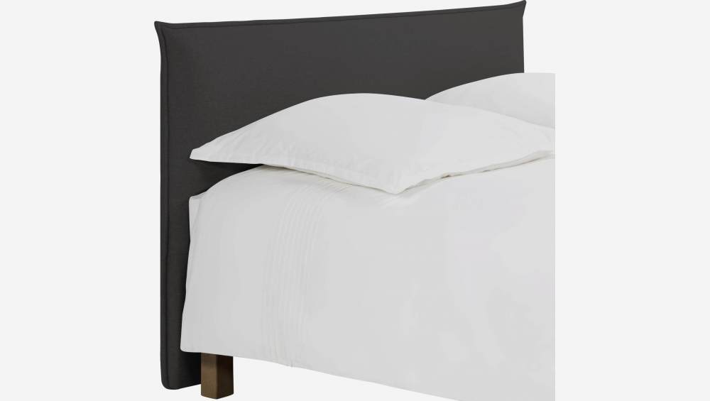 Cabecero de cama para somier de 160cm de tela antracita