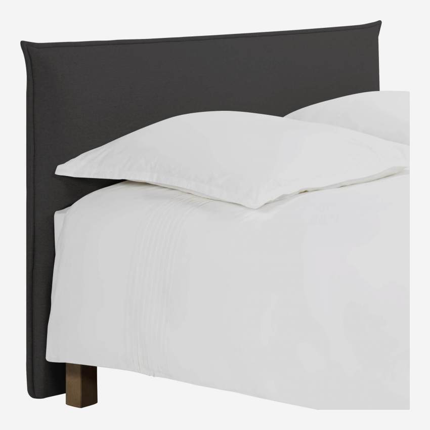 Testiera per letto in tessuto 160 cm - Grigio antracite