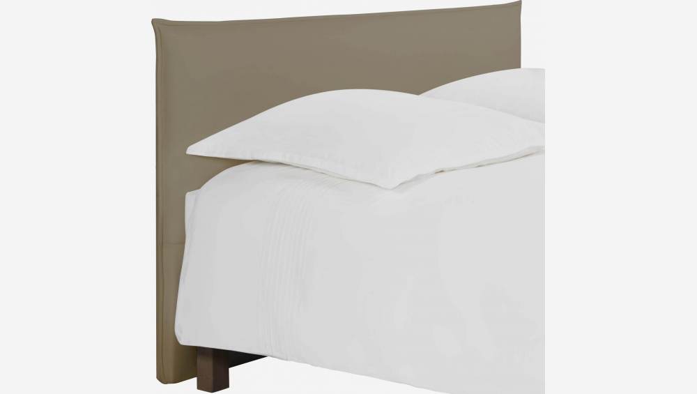 Cabecero de cama para somier de 180cm de tela beige claro