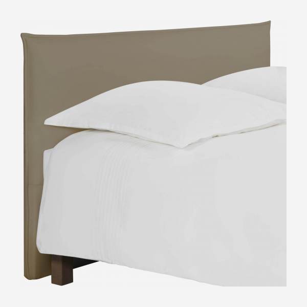 Tête de lit pour sommier en 180 cm en tissu - Beige