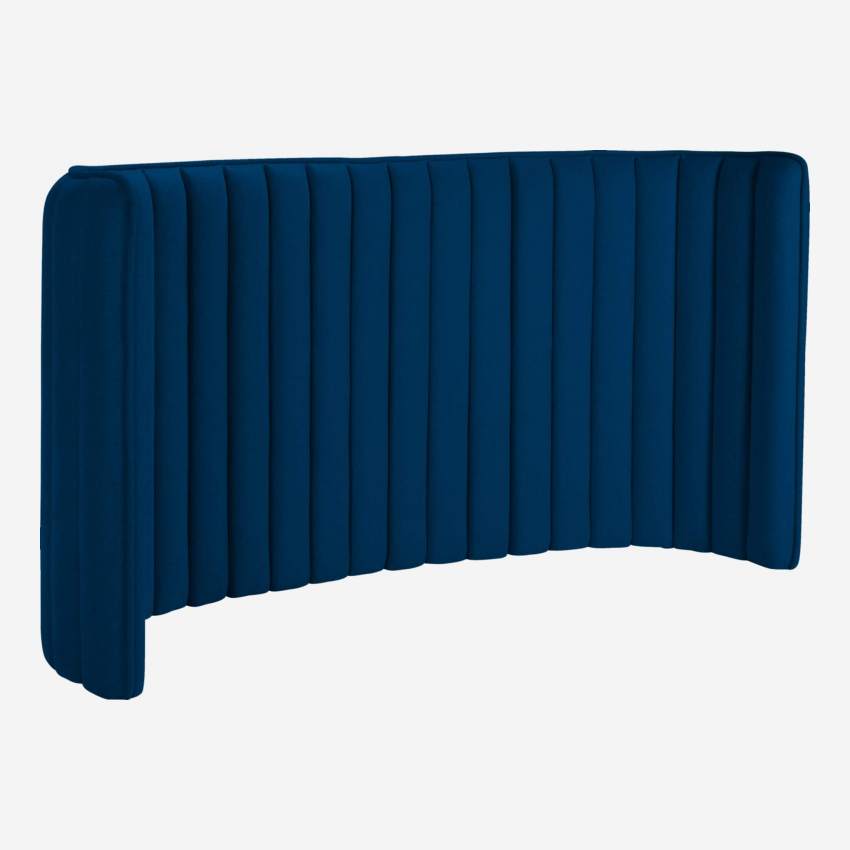 Cabeceira de lã 244 x 120 cm - Azul