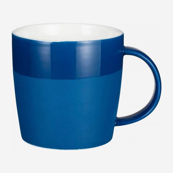 Mug en porcelaine bleu