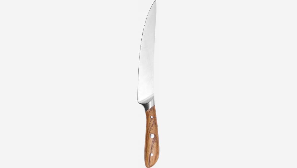  Cuchillo  con mango de madera