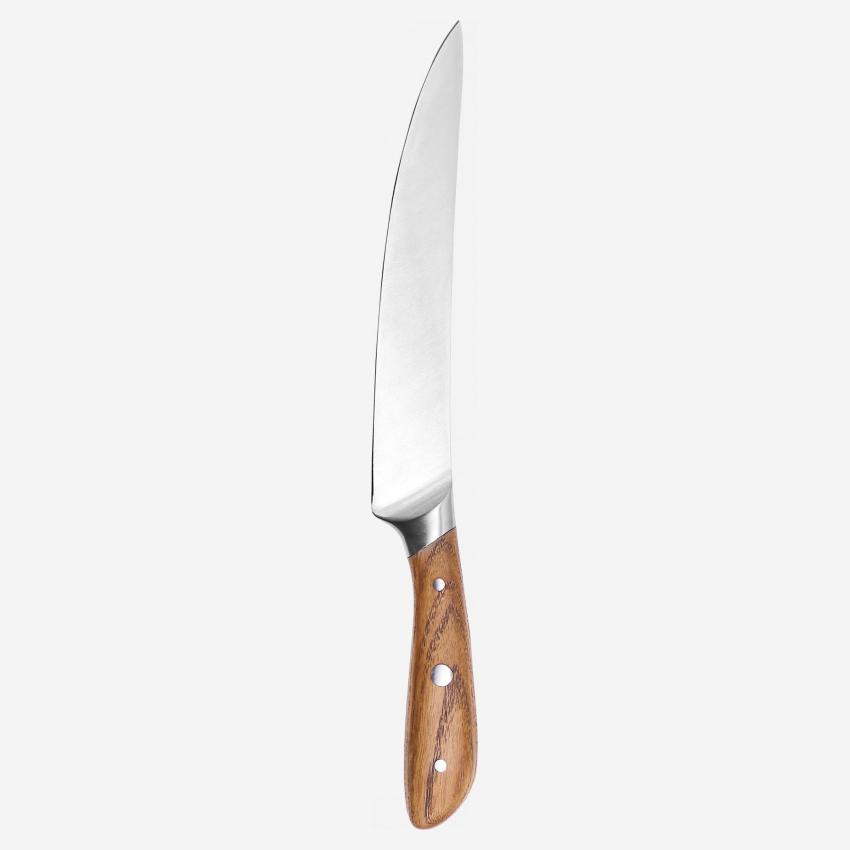  Cuchillo  con mango de madera