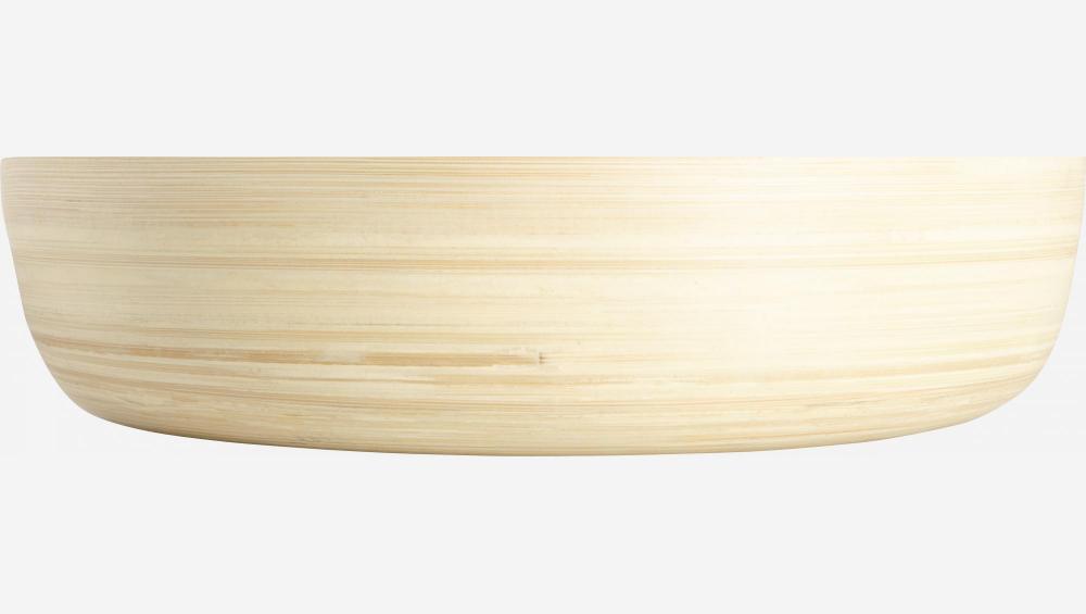 Insalatiera di bambù - 30 cm - Giallo