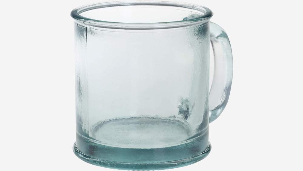 Tazza di vetro riciclato - Azzurro - 350 ml