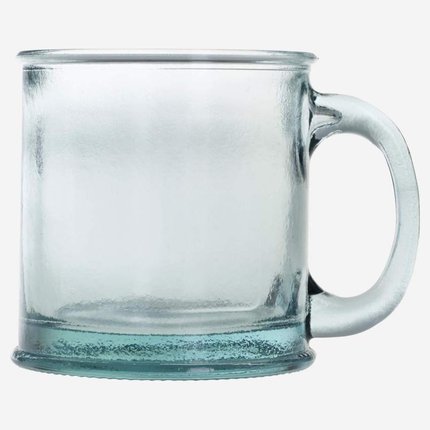 Tasse aus Recyclingglas - Hellblau - 350 ml
