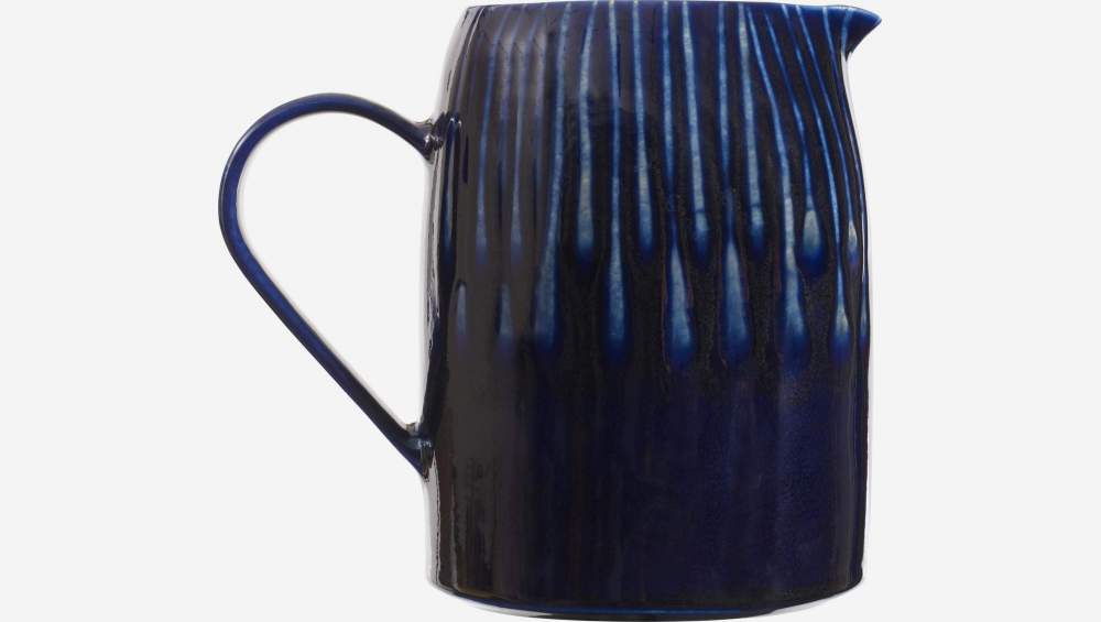 Kan van aardewerk - Nachtblauw - 1,7 liter