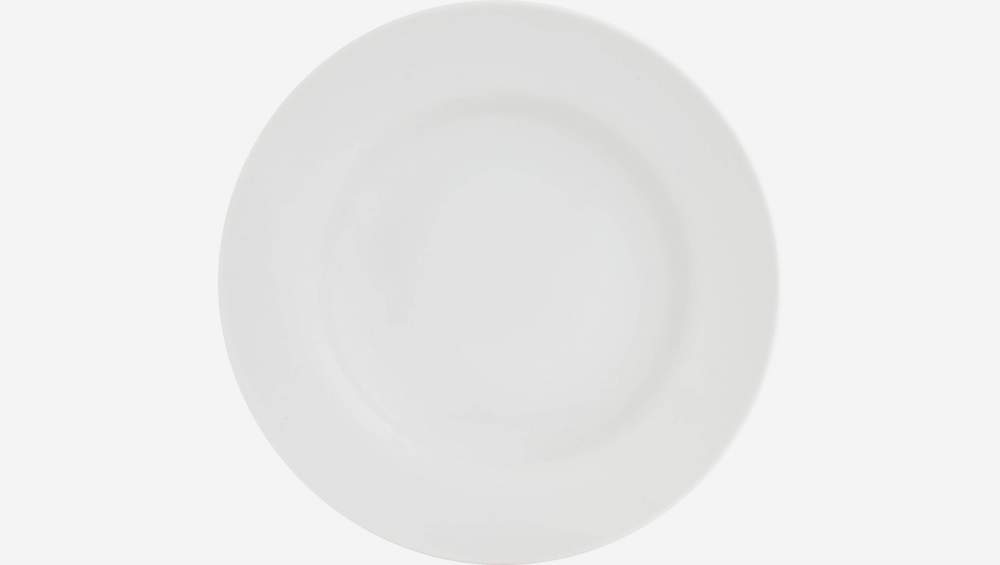 Assiette plate en porcelaine - 28 cm - Blanc - Design by Queensberry & Hunt