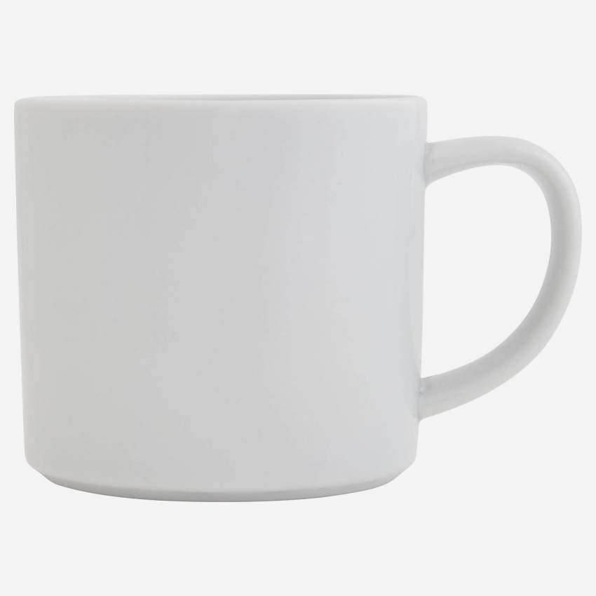 Taza de café de porcelana blanca - Design by Queensberry & Hunt