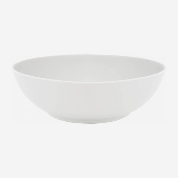 Saladeira de porcelana - 30 cm - Branco