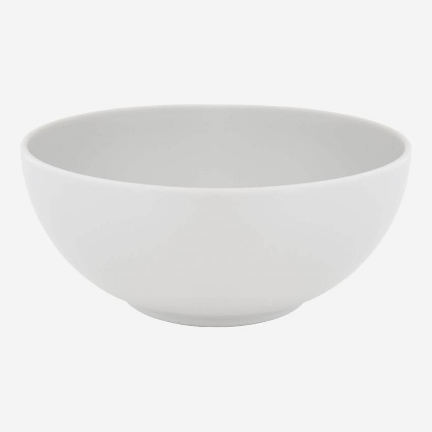 Salatschüssel aus Porzellan - 20 cm - Weiß - Design by Queensberry & Hunt