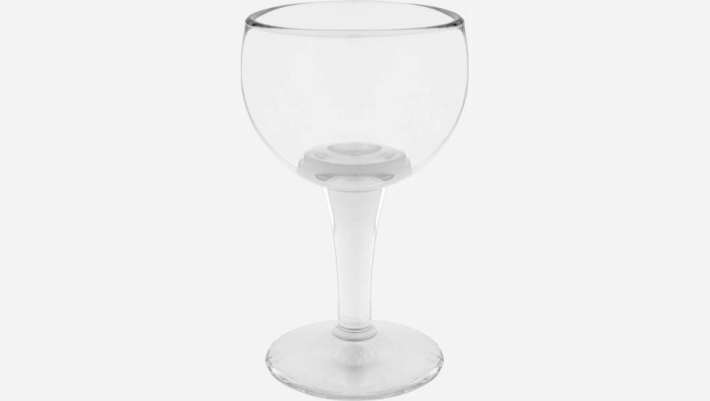 Copa de vino de vidrio