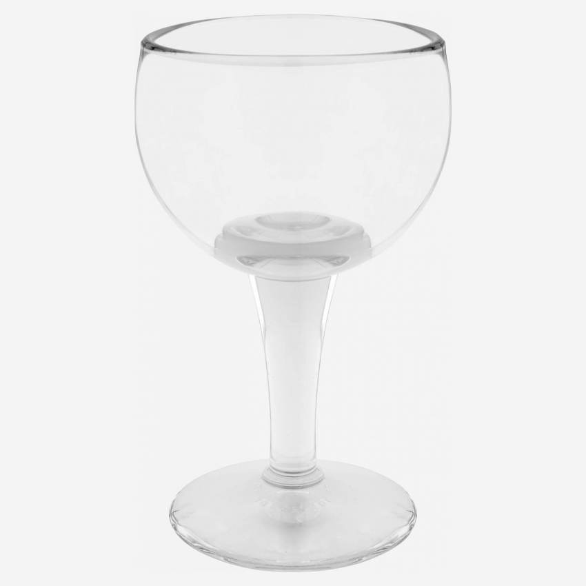 Copa de vino de vidrio