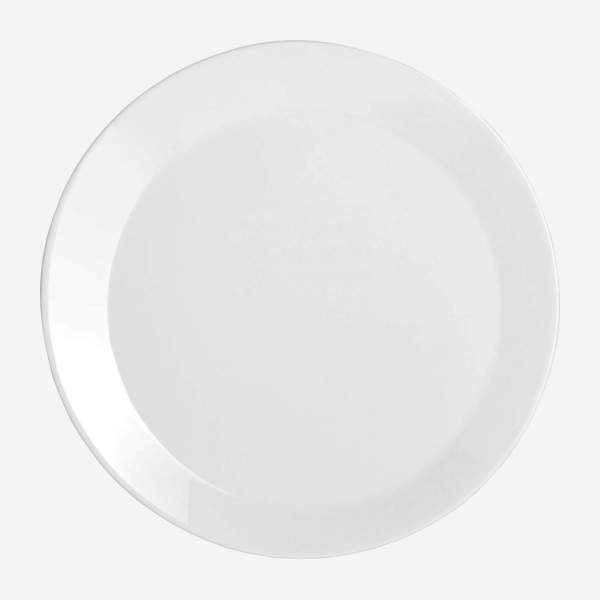 Assiette à dessert en porcelaine - 19 cm - Blanc