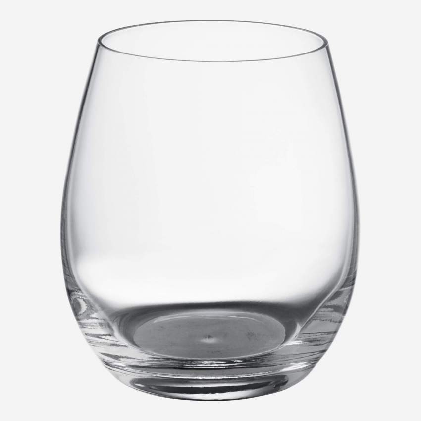 Set 6 vasos de vidrio - 400 ml - Transparente