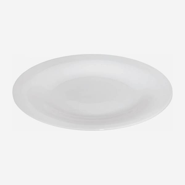Assiette à dessert en porcelaine - 21 cm – Blanc 